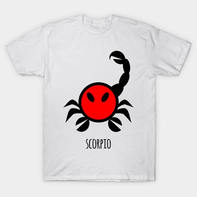 Horoscope - Cute zodiac – Scorpio (white) T-Shirt by LiveForever